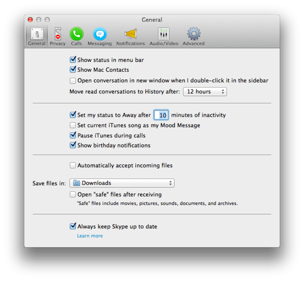 download old skype version for mac